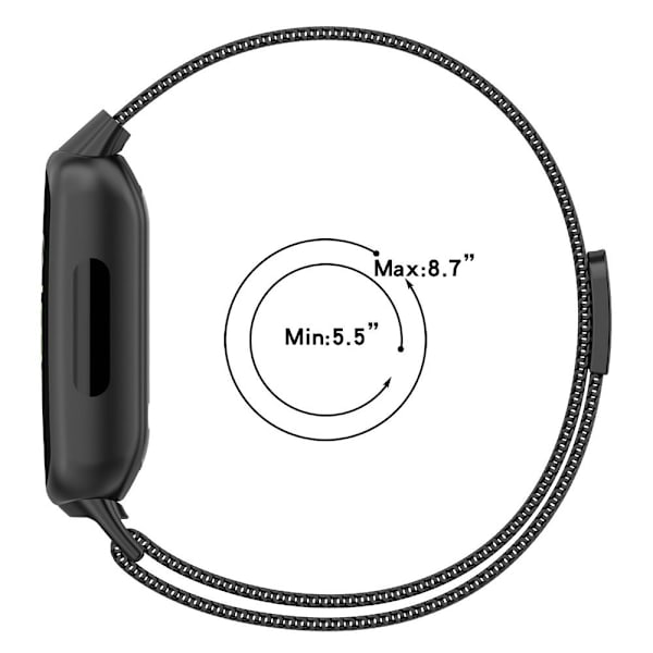 Metalurrem udskiftningsrem SORT black