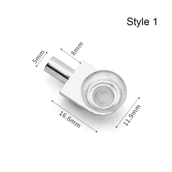 10 kpl/pakkaus hyllytukilasipidike 10 kpl STYLE 1 10 kpl STYLE 10Pcs Style 1
