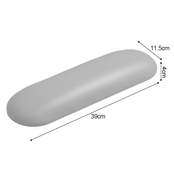 Neglepudestøtte Microfiber Læder GRÅ Grey