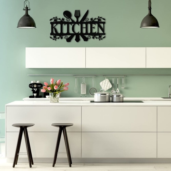Kjøkkenskilt Veggdekor Rustikk Metall Kjøkkeninnredningsskilt