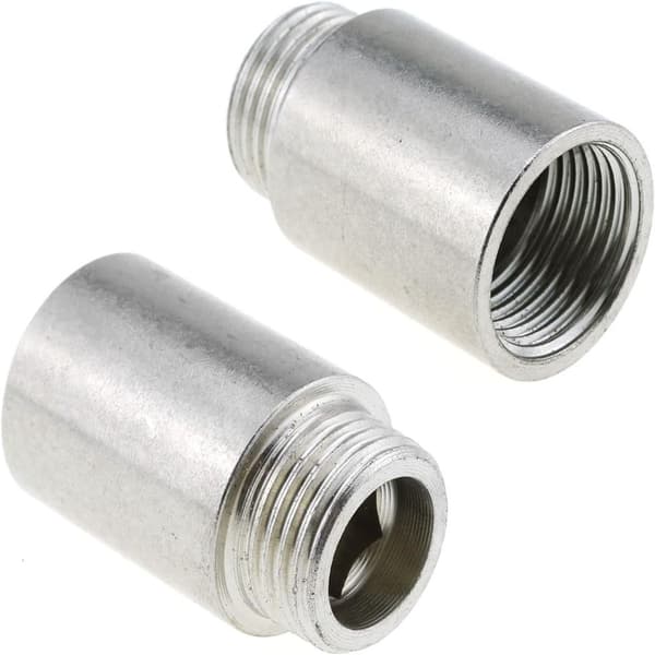 2 STK forlængerrør Ledningsslangeadaptere Kompressionsfitting 2PCS