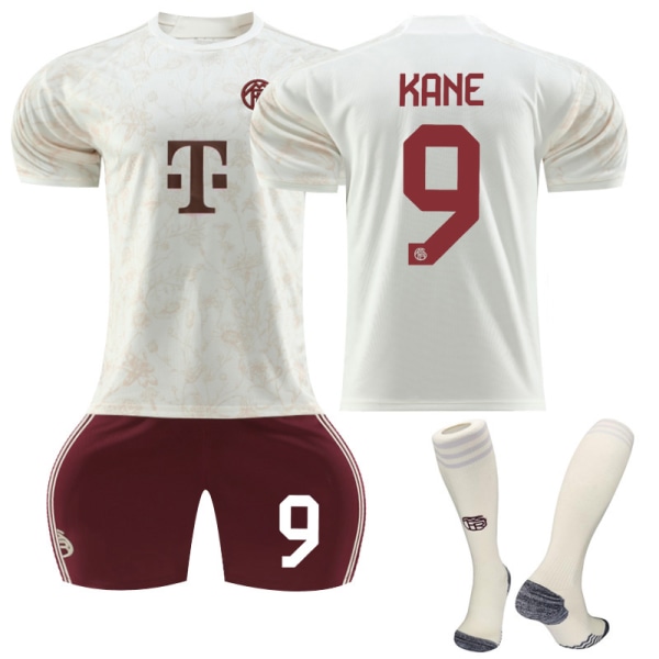 2023-2024 Bayern München udebane fodboldtrøje for børn nr. 9 Kane 26