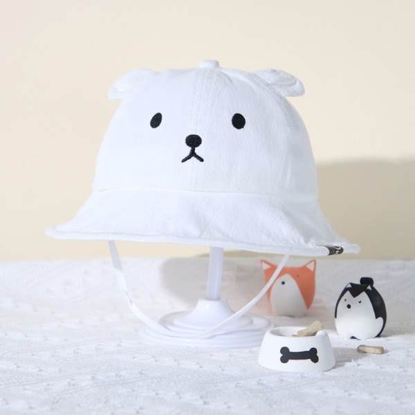 Baby Bucket Hat Solhatt VIT White