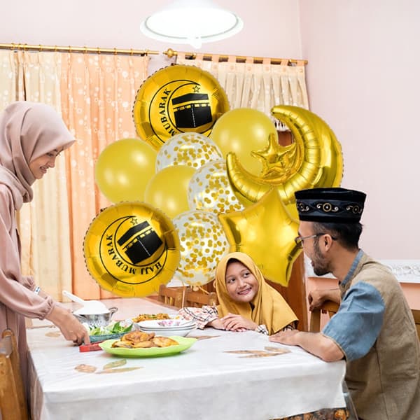 10 kpl al-Adha ilmapalloja Eid Mubarak -ilmapalloja 06 06