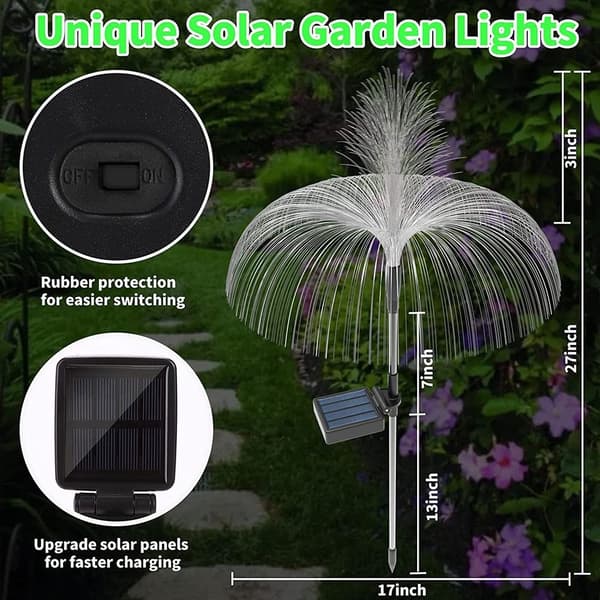 LED Solcellelys Solcelle Fiberoptisk Lampe STIL 5 STIL 5 Style 5