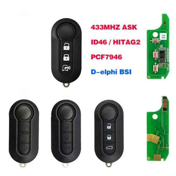 Bilnøgle fjernbetjeningsnøgle DELPHIMODEL 3 MODEL 3 DelphiModel 3