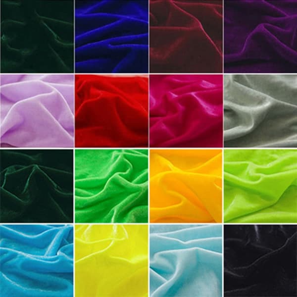 Krossad sammetstyg Velour Material Bordsduk 10