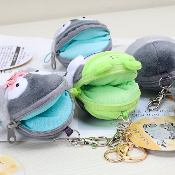 Tecknad Penguin Purse Keychain Pendant 1 1 1