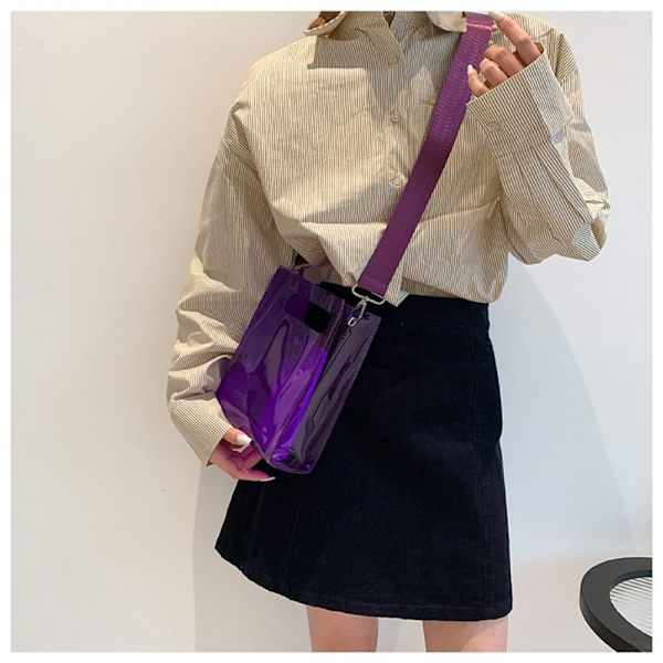 Skuldertaske Messenger Bag LILLA purple