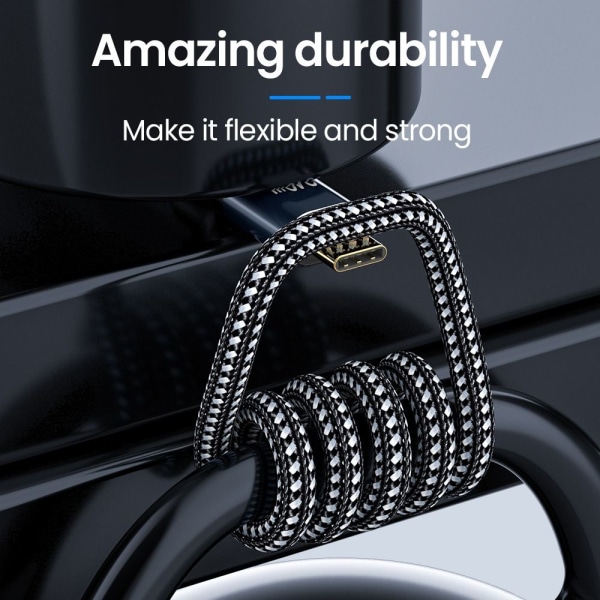 USB-C til Type C-kabel Datalinje VERTICAL BEND 3M VERTICAL BEND Vertical Bend 3m