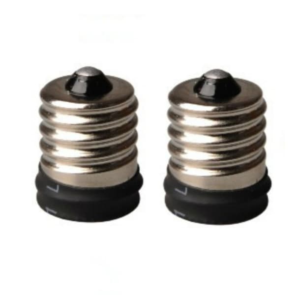 2 STK E17 til E14 lyssokkel lampeholder lysomformer
