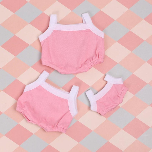 Doll Camisoles Nukkevaatteet VALKOINEN&PINK White&Pink