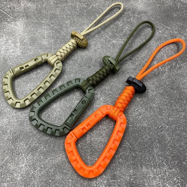 Attach quickdraw Shackle Karabiner Clip ORANGE NORMAL NORMAL Orange Normal-Normal