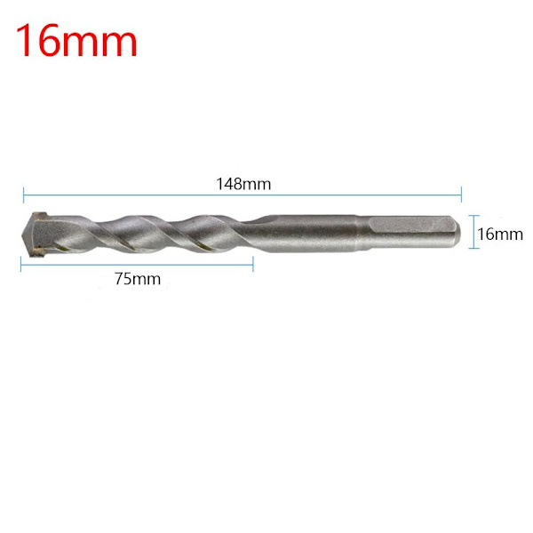 Elektriska hammarborrkronor Cementborr 16MM 16mm