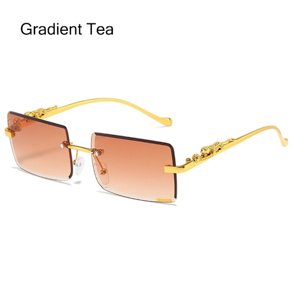 Suorakulmio aurinkolasit Ocean Lens aurinkolasit GRADIENT TEA Gradient Tea