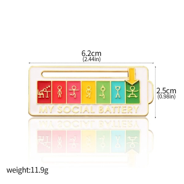 Social Mood Pin Broche Pin STYLE 2 STYLE 2 Style 2