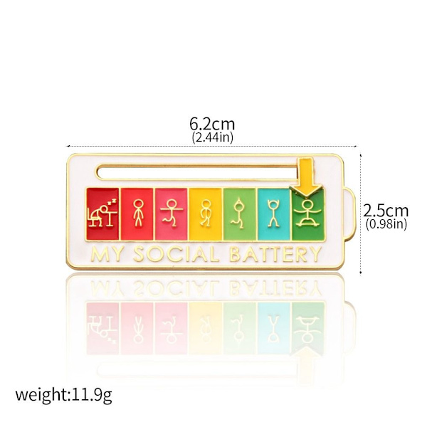 Social Mood Pin Broche Pin STYLE 2 STYLE 2 Style 2