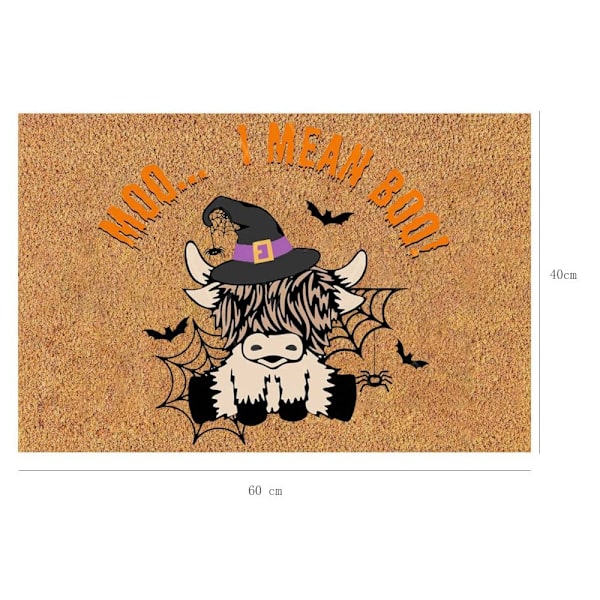 Cow Bull Flower Matto-oven etumatto 3 3 3