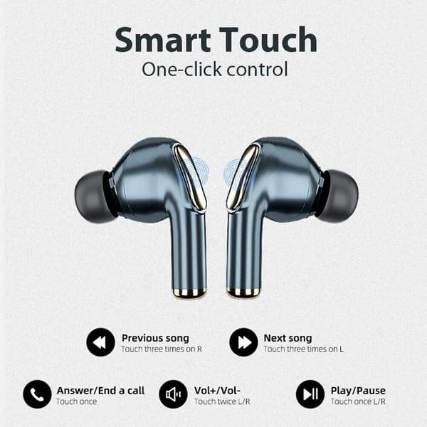 Hodetelefoner Trådløst Headset BLÅ blue