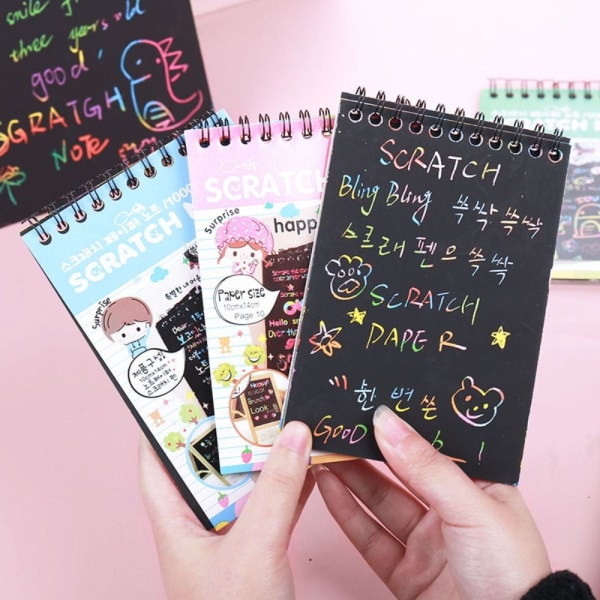 Scratch Notebook Scratch Art Painting Doodle MPINK PINK MPink