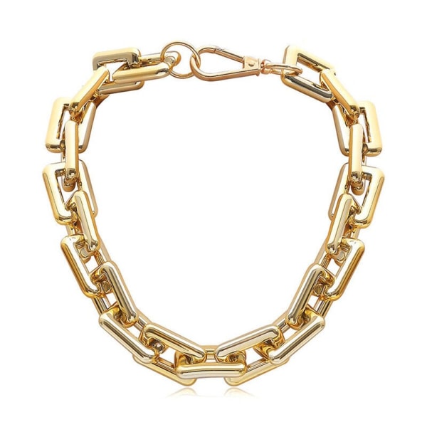 CCB Kort Halsband Choker Chain GULD Gold