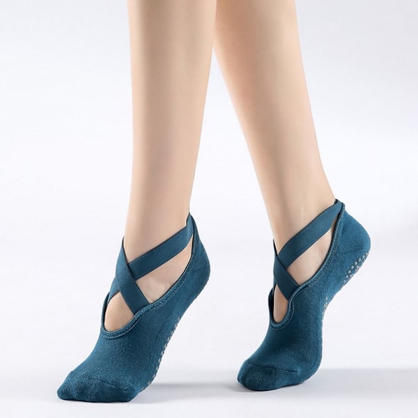 Jooga-sukat Pilates-sukat hihnalla VAALEANHARMAA Light Grey