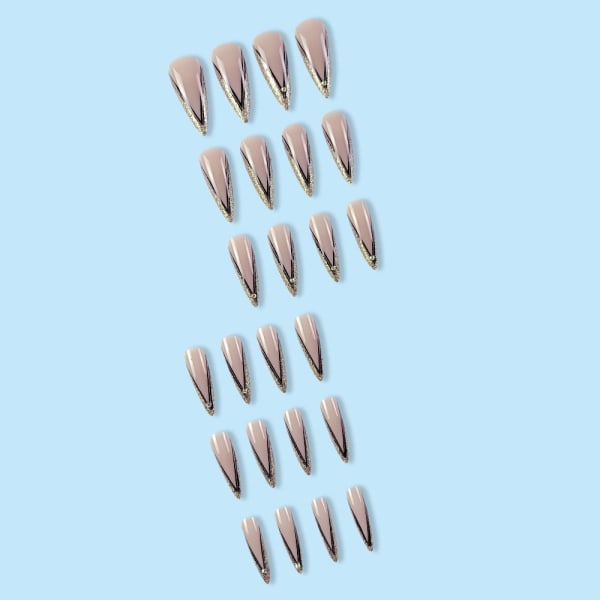 Almond Fake Nails tekokynnet 3 3 3