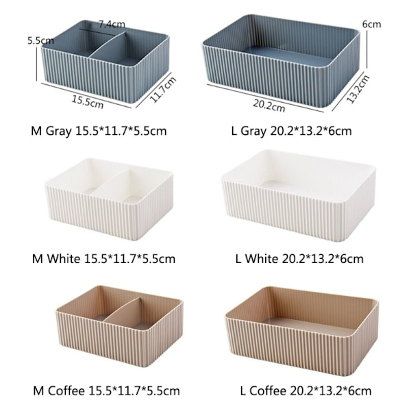 Meikkisäilytyslaatikon case GREY M grey M