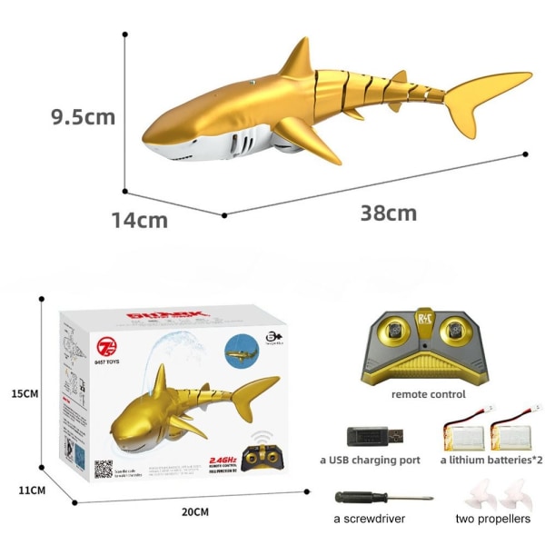 Rc Shark Toy Fjärrkontroll Shark Toy D2 D2 D2