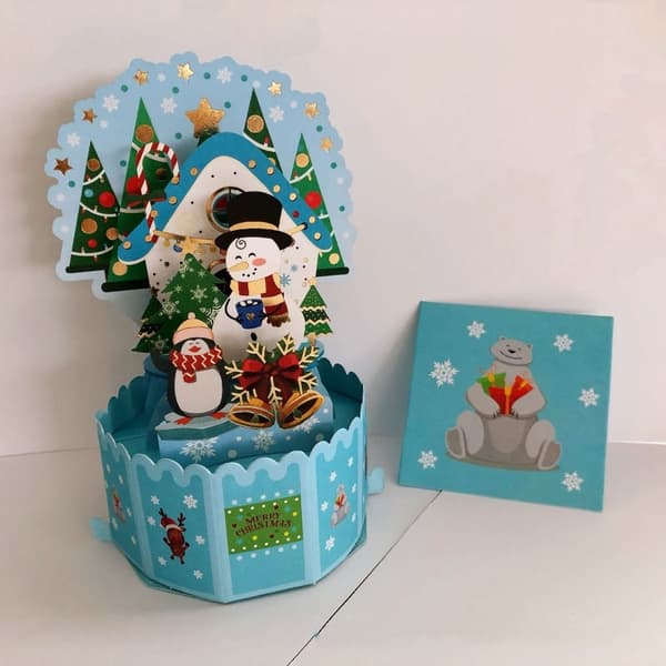 3D Pop-up bukett pappersblommor 2 2 2
