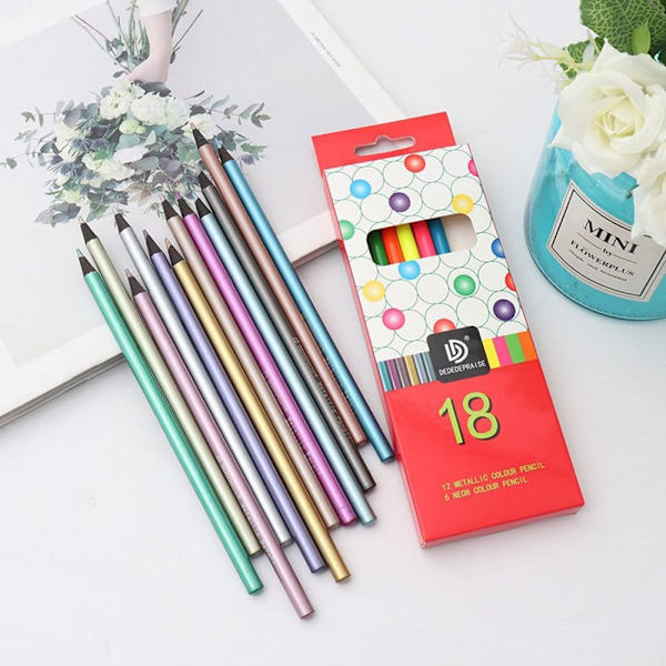 12/18 Färger Färgpenna Målning Penna 12 FÄRGER 12 FÄRGER 12 Colors