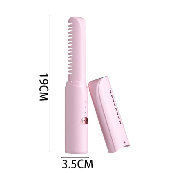 Retting Curling Brush Hår Hot Comb WHITE white