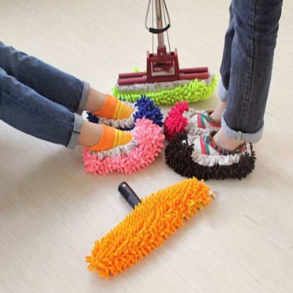 12st Damm Mopp Skor Tofflor Duster Mopp Tofflor Skor Cover 6 Pairs