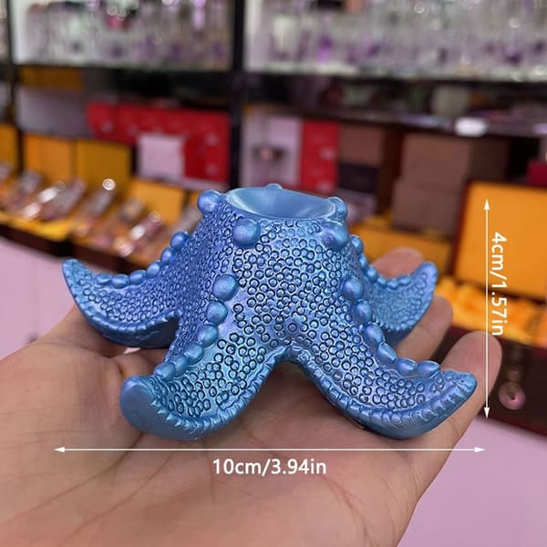 Krystallkule Base Glass Kule Holder BLÅ Blue