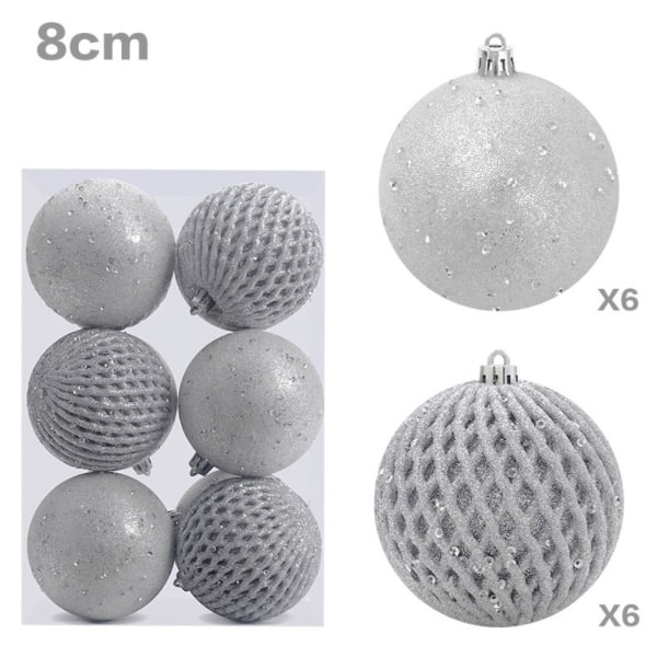 Christmas Ball Set Julgranskulor SILVER silver