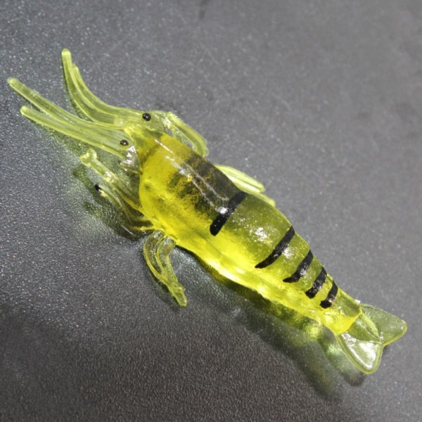 10 STK Fiskelokk Rekelokk GUL INGEN KROK INGEN KROK yellow no hook-no hook