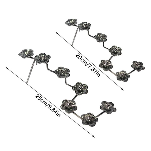 Plum Blossom Display Holder Krystalkugle Base SORT S Black S