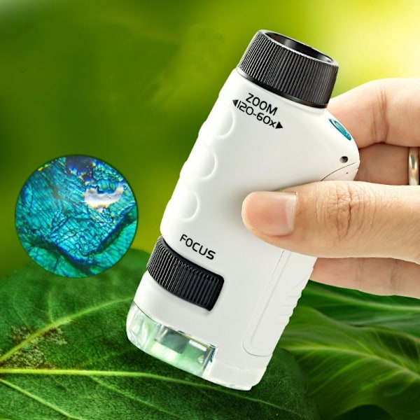 Kids Pocket Microscope Science Microscope VIT white