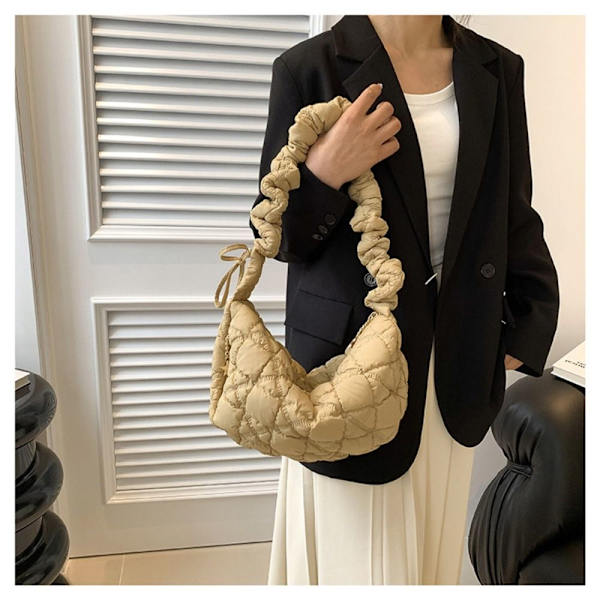Skuldertaske Puffy Håndtaske SORT Black