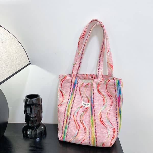 Håndtaske Regnbuefarve MULTICOLOR L multicolor L