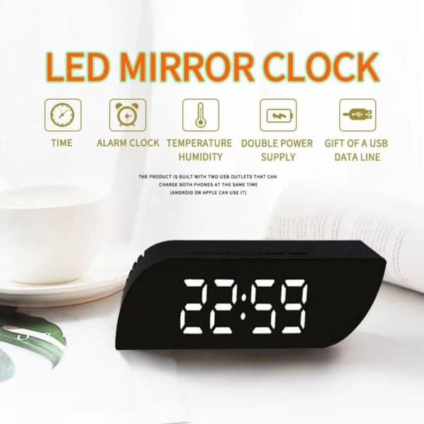 Klocka Alarm VIT LJUS VIT LJUS White Light