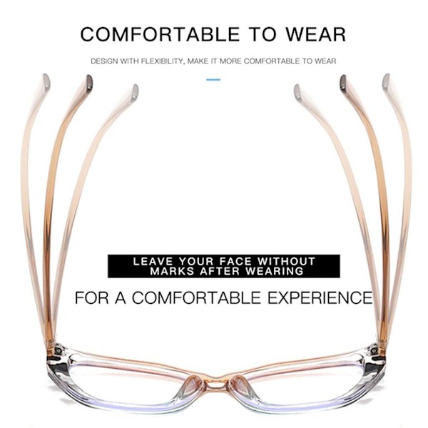 Anti-Blue Light Glasses Neliömäiset silmälasit RUSKEA RUSKEA Brown