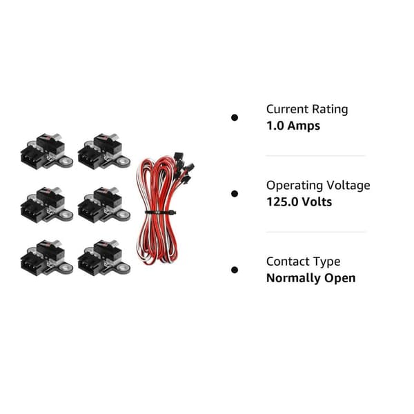 6PCS Micro Limit Switches Reset Switch för gränslägesbrytare