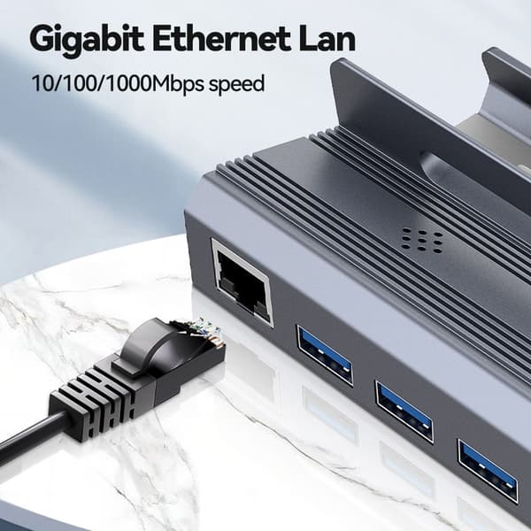 USB C HUB Dockningsstation för Steam Deck