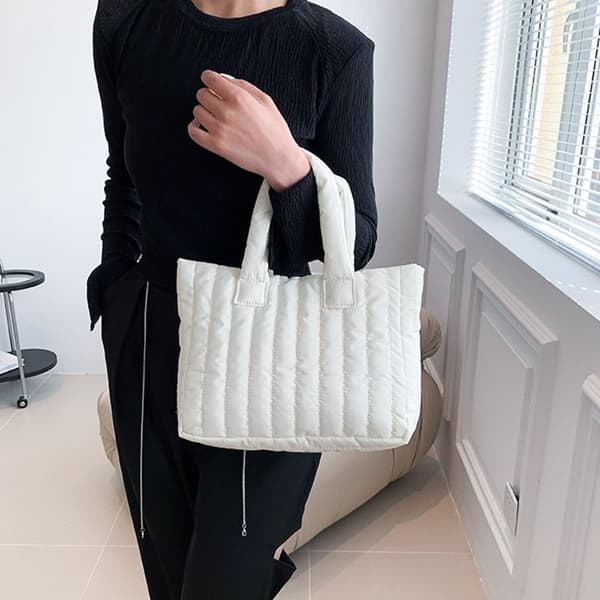 Axelväska Tygväska VIT white