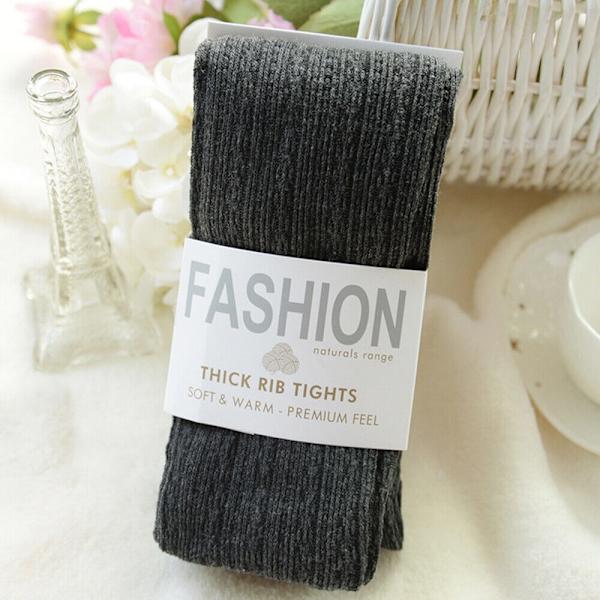 Strømpebukser Footed Tights MØRKEGRÅ Dark Grey