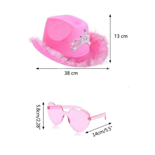 Cowboy-hattu Fluffy Feather Boa 2 2 2