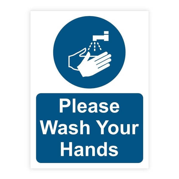 12 stk Vask dine hænder Sign Vinyl Stickers Vask hænder 12pcs