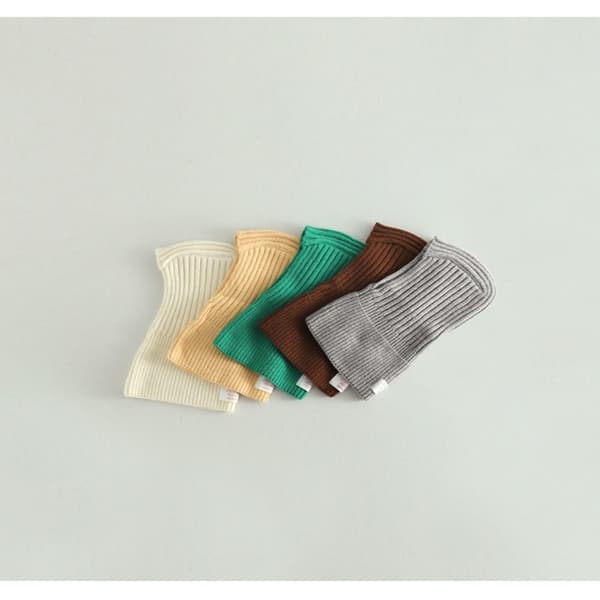 Nyfødt Skjerf Cap Solid Pullover Lue HVIT white