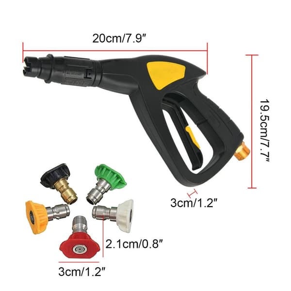 Spraypistol Högtrycks 5 munstycke